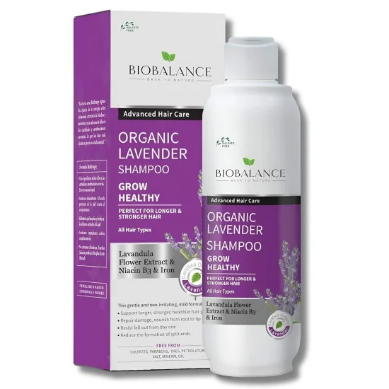 BIOBALANCE - SHAMPOING LAVANDE BIO 330ML pour Beauté