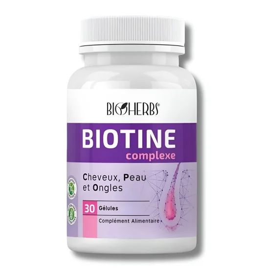 BIOHERBS - BIOTINE COMPLEXE 30 GELULES pour Compléments Alimentaires