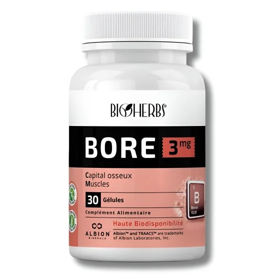 BIOHERBS - BORE 3 MG 30 GELULES pour Compléments Alimentaires
