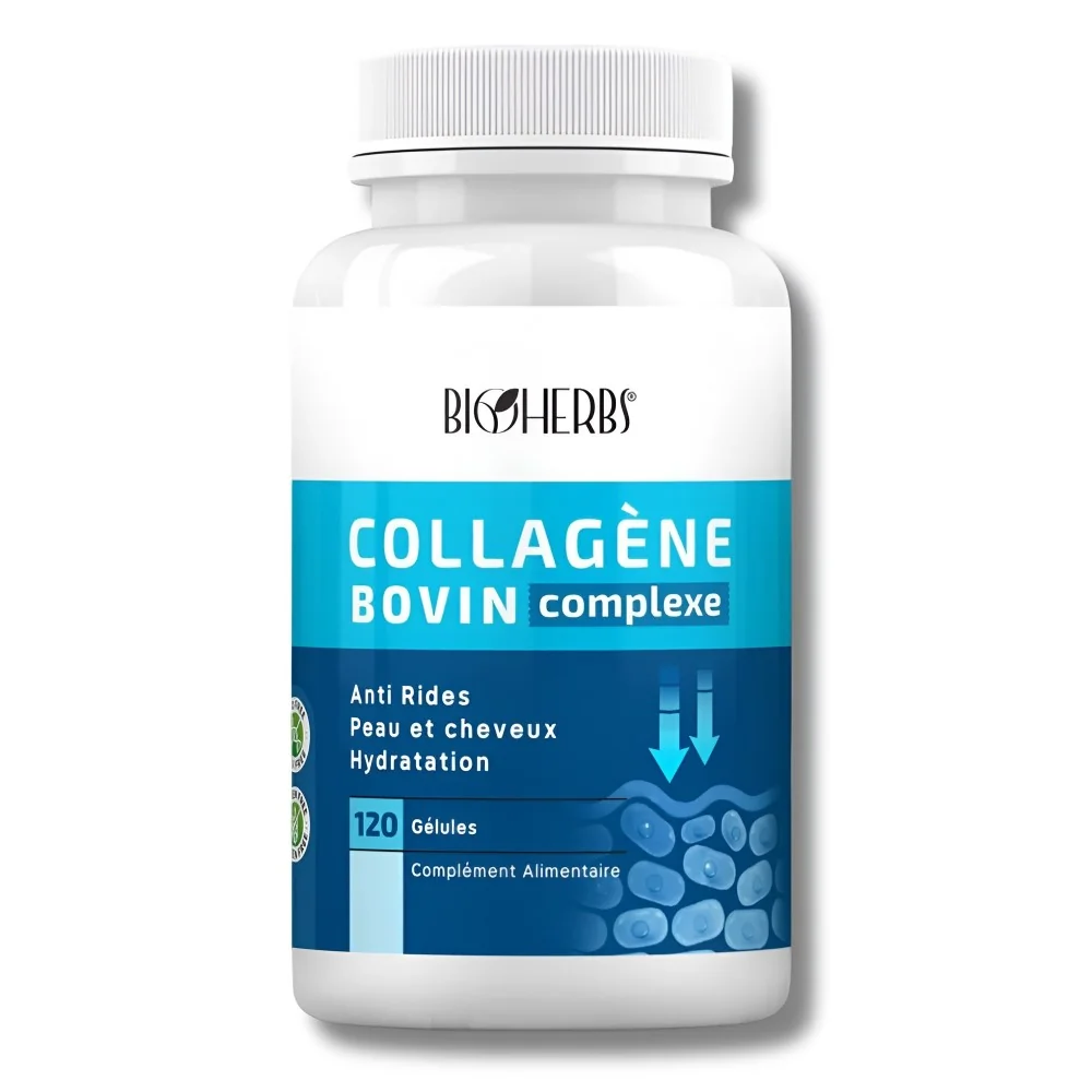 BIOHERBS - COLLAGEN BOVIN COMPLEXE 120 GELULES pour Compléments Ali...