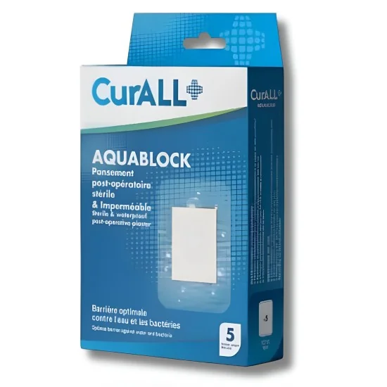 CURALL AQUABLOCK - PANSEMENT POST-OPÉRATOIRE IMPERMÉABLE 50*70MM po...