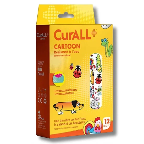 CURALL CARTOON - PANSEMENTS POUR ENFANTS BOITE DE 12 19X72MM pour P...