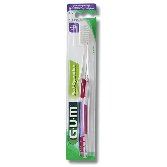 GUM - BROSSE À DENTS POST OPERATION ULTRA SOUPLE COMPACT 317 pour B...
