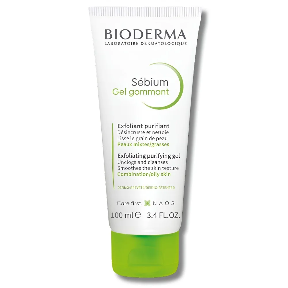 BIODERMA SEBIUM - GEL GOMMANT EXFOLIANT PURIFIANT 100ML pour Beauté