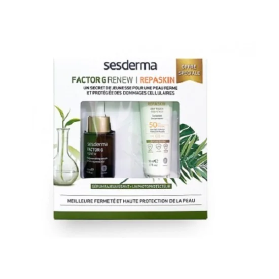 SESDERMA COFFRET FACTOR G SERUM+REPASKIN ECRAN SOLAIRE SPF50-50% po...