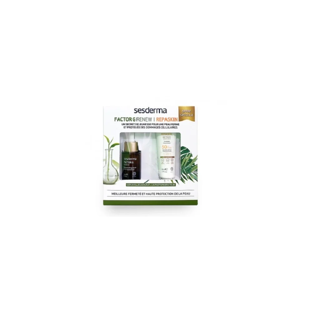 SESDERMA COFFRET FACTOR G SERUM+REPASKIN ECRAN SOLAIRE SPF50-50% po...