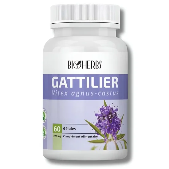 BIOHERBS - GATTILIER 60 GÉLULES pour Compléments Alimentaires