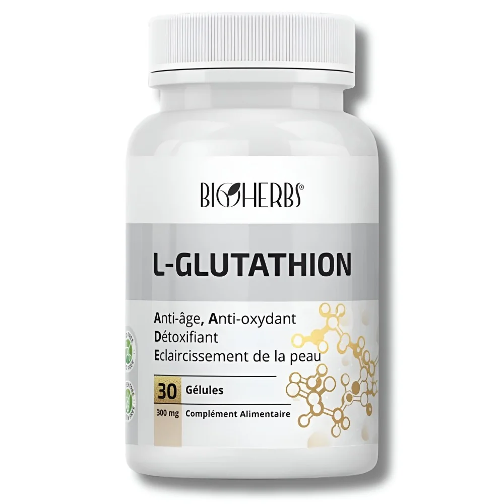 BIOHERBS - L-GLUTATHION 30 GELULES pour Compléments Alimentaires