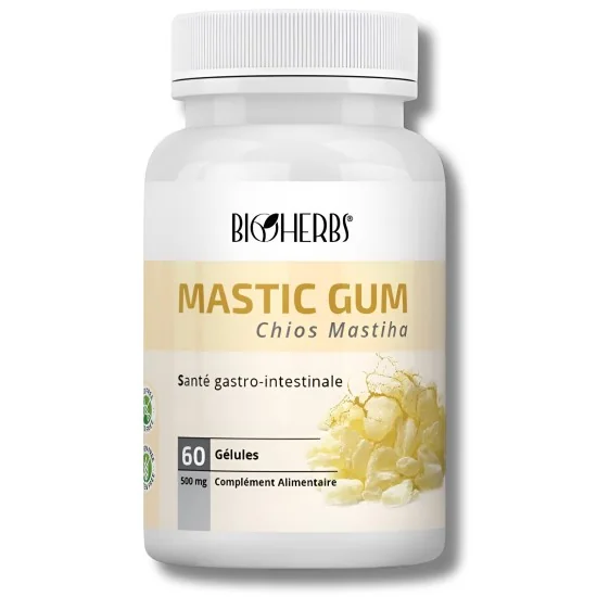 BIOHERBS - MASTIC GUM 60 GELULES pour Compléments Alimentaires