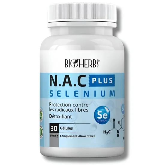 BIOHERBS - N A C PLUS SELENIUM 30 GÉLULES pour Compléments Alimenta...