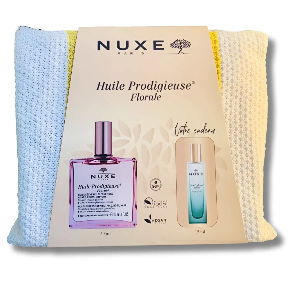 NUXE - HUILE PRODIGIEUSE FLORALE 50ML+ PARFUM NEROLI 15ML ET TROUSS...