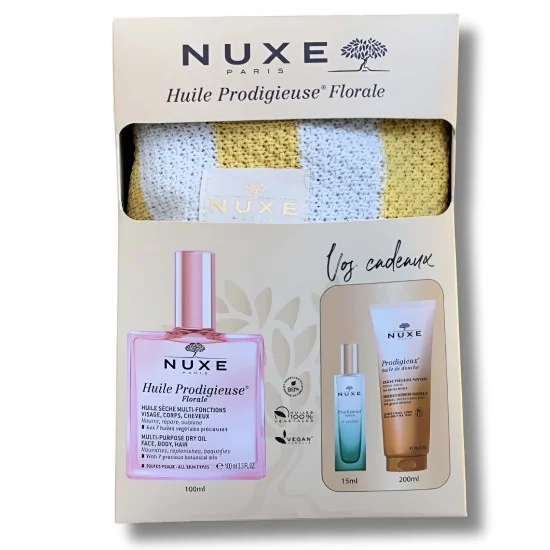 NUXE - HUILE PRODIGIEUSE FLORALE 100ML+ PRODIGIEUX HUILE DE DOUCHE ...