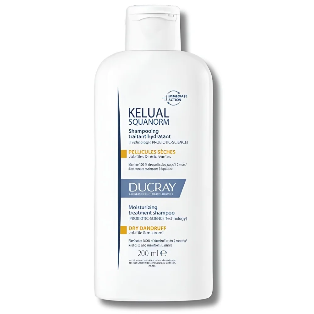DUCRAY SQUANORM - SHAMPOOING PELLICULES SECHES 200ML pour Beauté