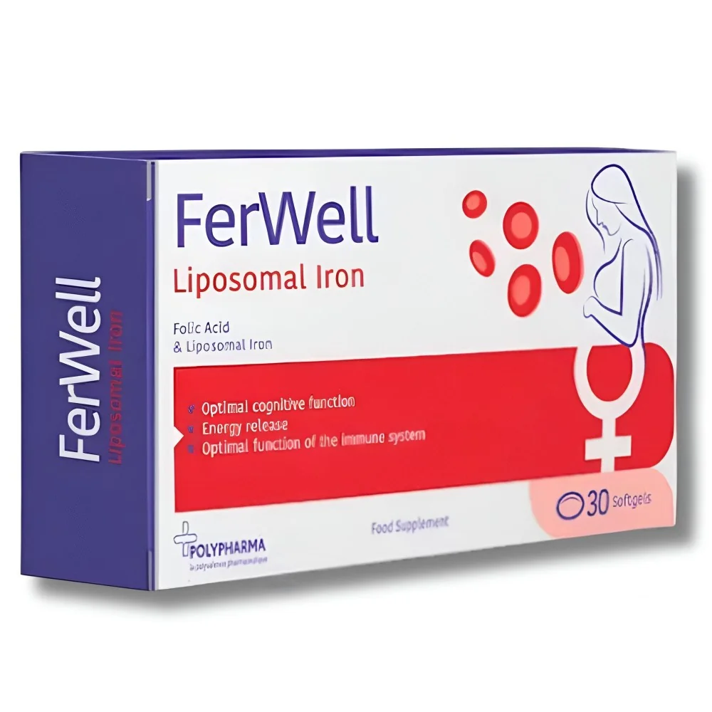 POLYPHARMA - FERWELL 24 FER LIPOSOMAL 30 CAPSULES pour Compléments ...