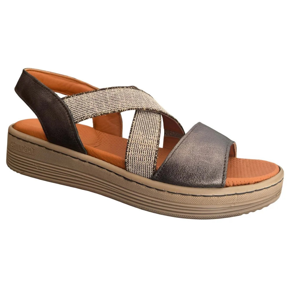 STI LIGHT - SANDALES ORTHOPEDIQUES BRONZE FEMME pour sabots et claq...