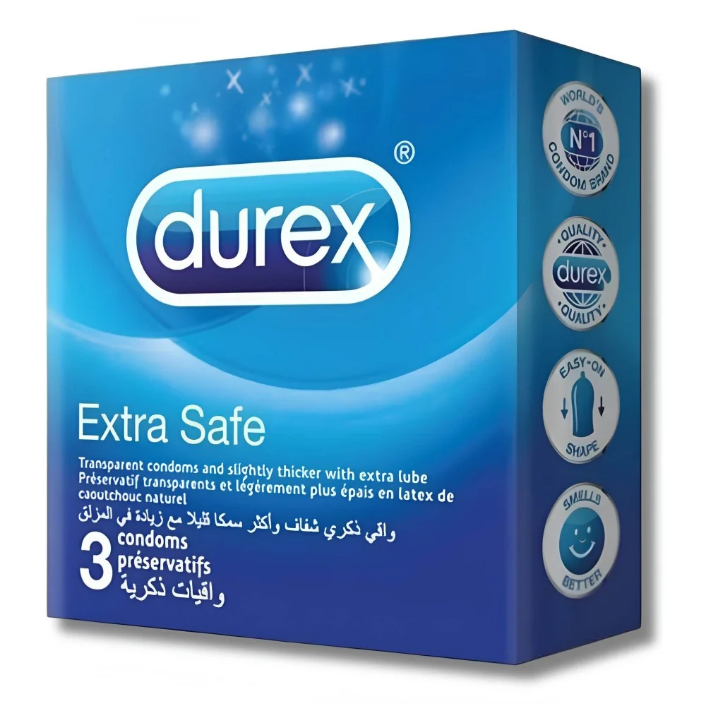 DUREX - PRESERVATIF EXTRA SAFE BT 3 pour produits sexualite