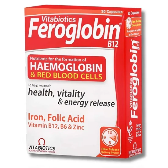 VITABIOTICS - FEROGLOBIN 30 CAPSULES pour Compléments Alimentaires