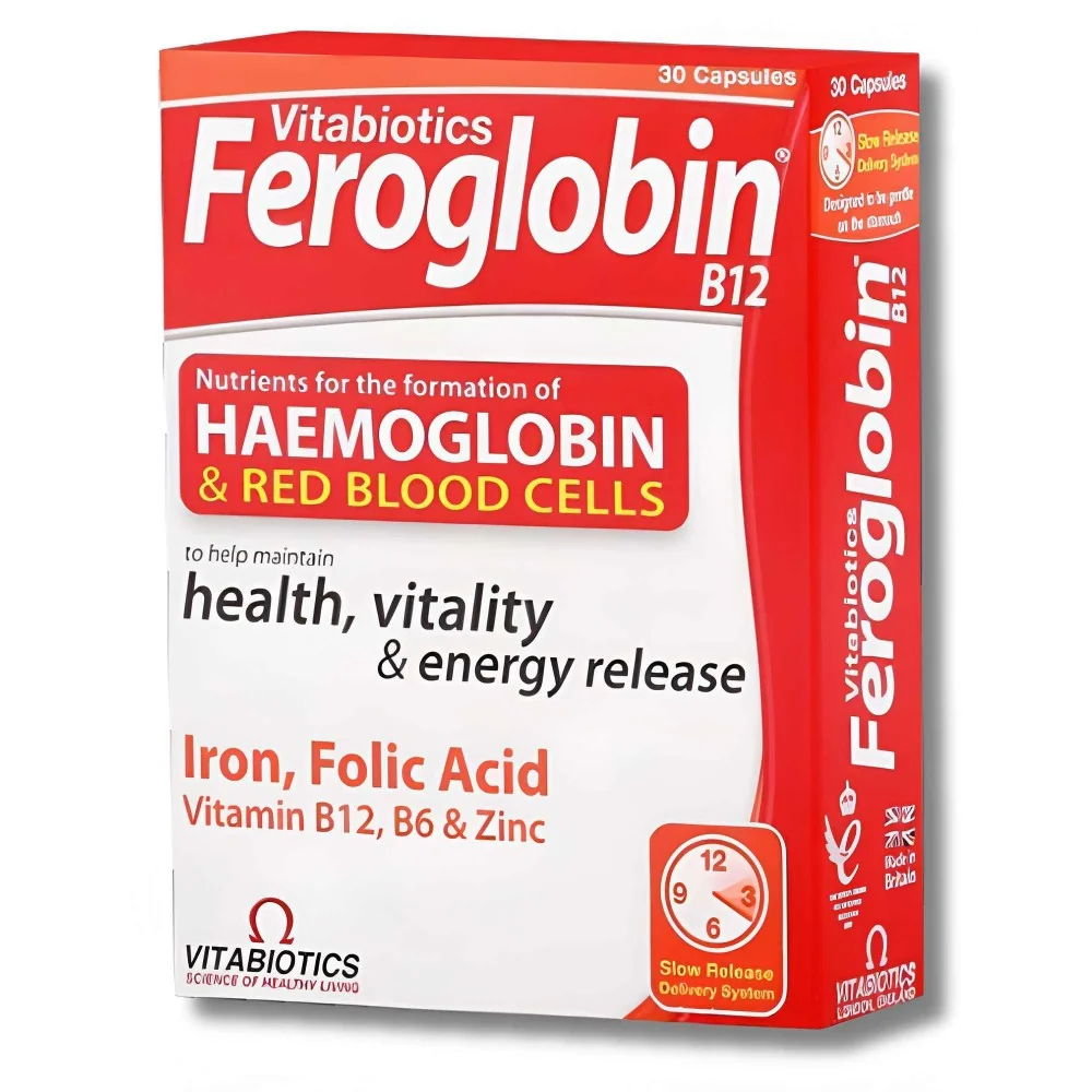 VITABIOTICS - FEROGLOBIN 30 CAPSULES pour Compléments Alimentaires