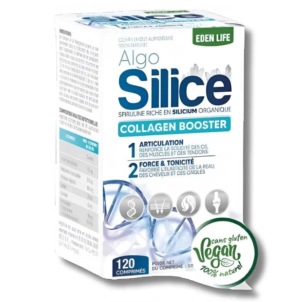 EDEN LIFE - ALGO SILLICE COLLAGEN BOOSTER 120 COMPRIMES pour Complé...