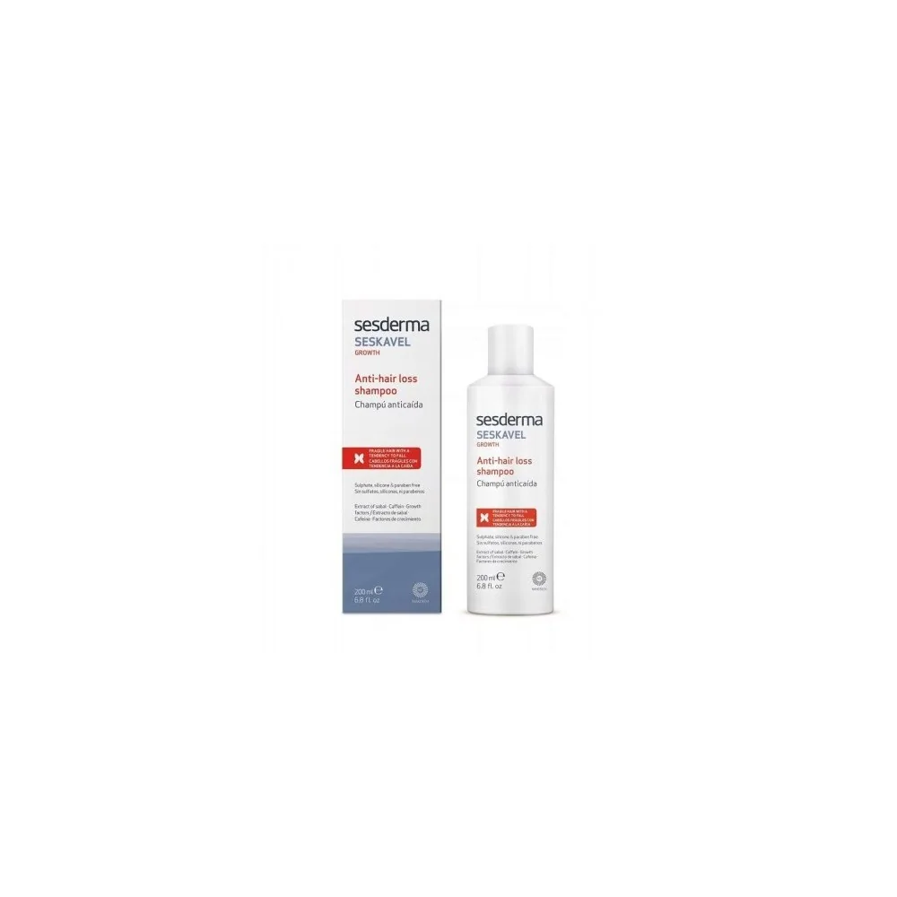 SESDERMA Seskavel Shampoing Antichute, 200ml pour Cheveux