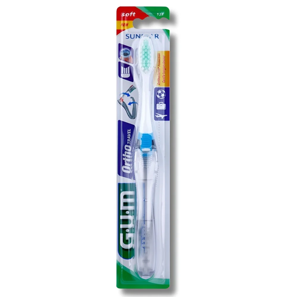 GUM - BROSSE A DENTS ORTHO VOYAGE 125 pour Hygiène
