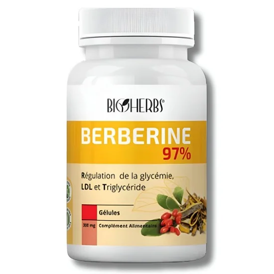 BIOHERBS - BERBERINE 97% 60 GELULES pour Compléments Alimentaires