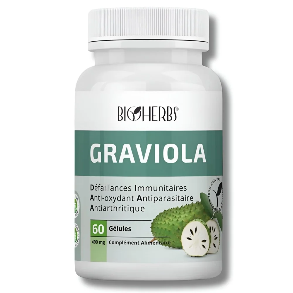 BIOHERBS - GRAVIOLA 60 GELULES pour Compléments Alimentaires