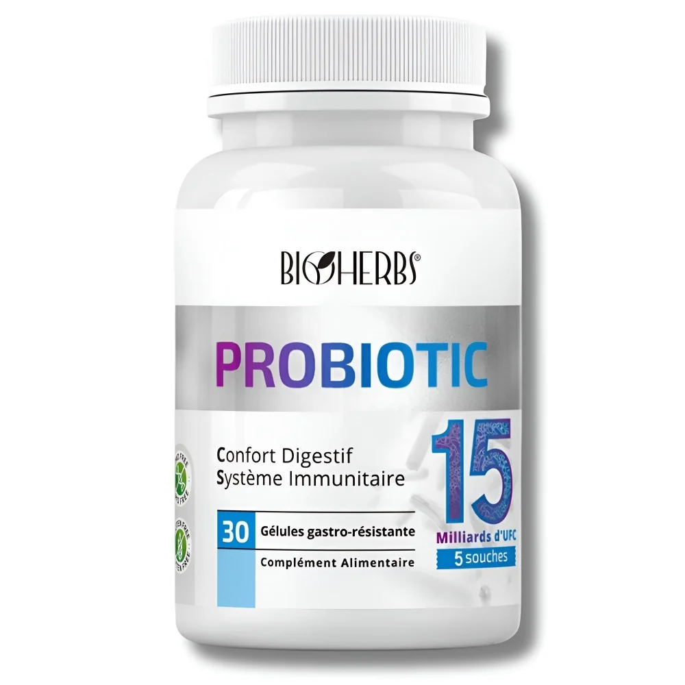 BIOHERBS - PROBIOTIC 30 GELULES pour Compléments Alimentaires