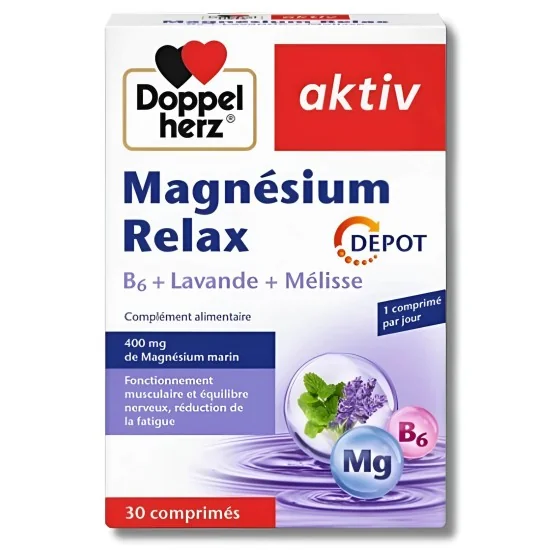 AKTIV - MAGNESIUM RELAX 30 COMPRIMES pour Compléments Alimentaires