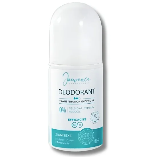JOUVENCE - DEODORANT ROLL ON TRANSPIRATION EXCESSIVE 50ML pour Beauté