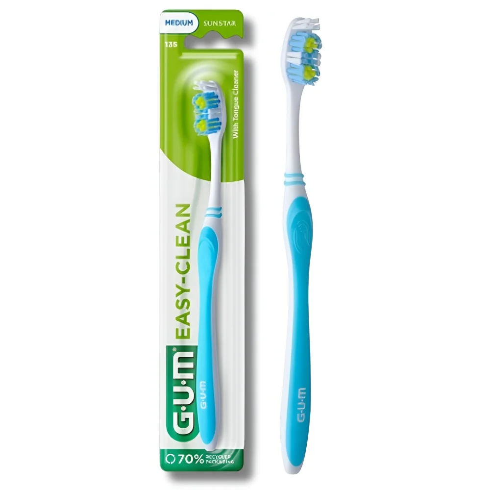 GUM - BROSSE À DENTS EASY-CLEAN 135 MEDIUM pour Hygiène
