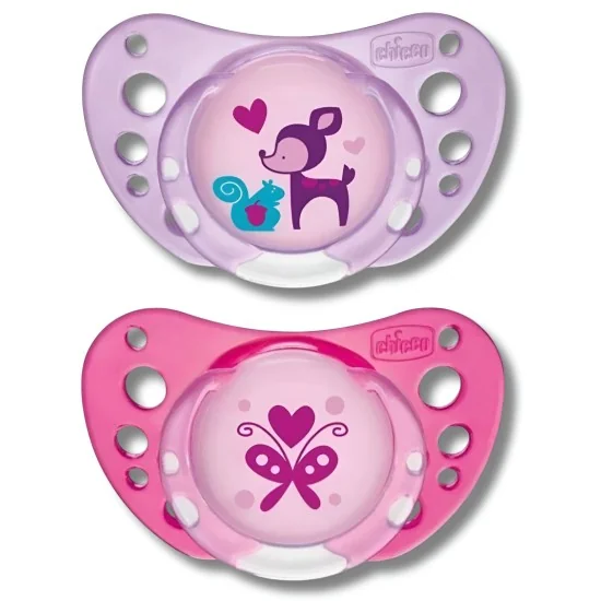 CHICCO - LOT DE 2 SUCETTES PHYSIO FORMA 6-16MOIS pour Maman et bébé