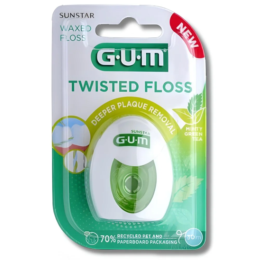 GUM TWISTED FLOSS - FIL DENTAIRE 3500 pour Hygiène