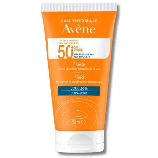 AVENE FLUIDE SPF 50+ PEAU SENSIBLE NORMALES A MIXTES 50ML pour Beauté