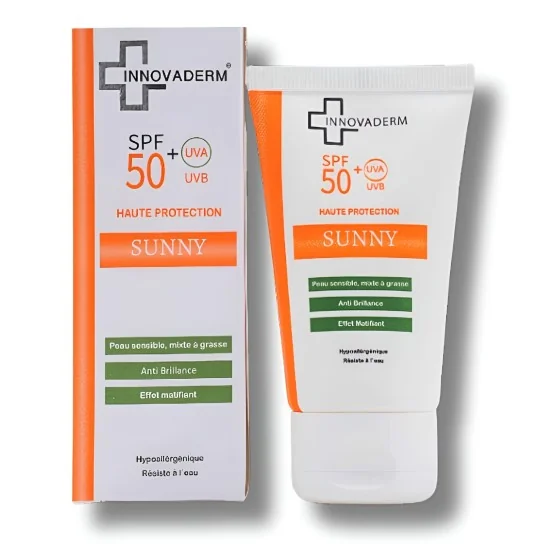 INNOVADERM SUNNY - ECARN INVISIBLE PEAU MIXTE A GRASSE SPF 50+ 50ML...
