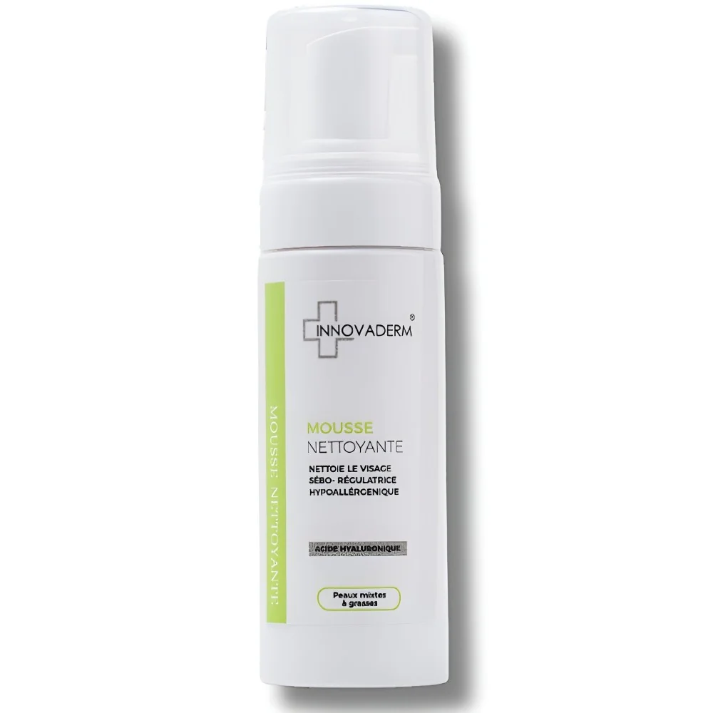 INNOVADERM - MOUSSE NETTOYANTE PEAUX MIXTES A GRASSES 150ML pour Vi...