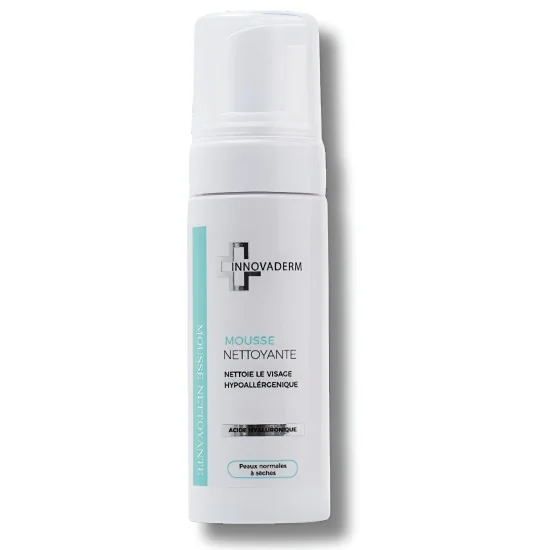 INNOVADERM - MOUSSE NETTOYANTE PEAU NORMALE À SÈCHE 150ML pour Beauté
