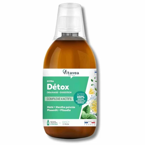 VITAVEA - EXTRA DETOX DRAINEUR CITRON 500ML pour Compléments Alimen...