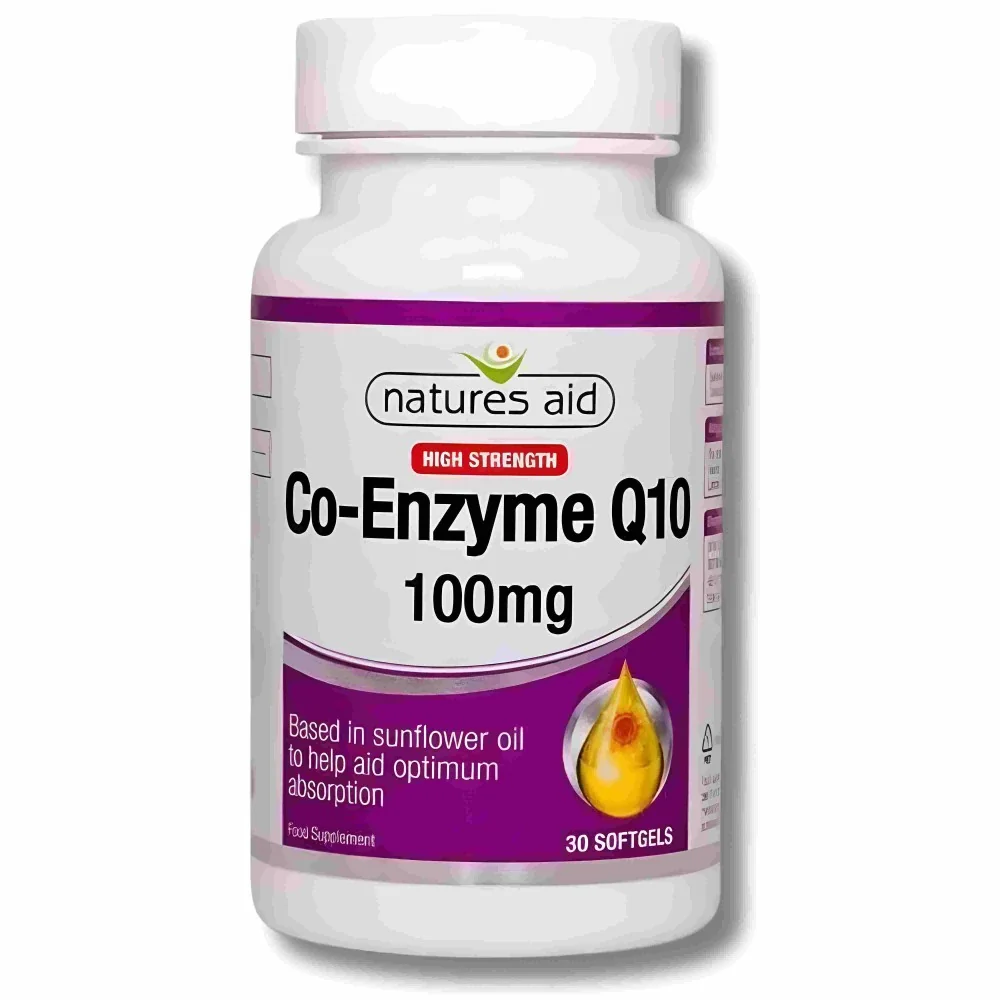 NATURES AID - CO ENZYME Q10 100MG 30 GELULES pour Compléments Alime...