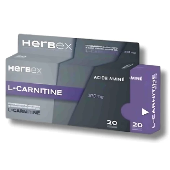 HERBEX - L-CARNITINE 300 MG 20 GELULES pour Compléments Alimentaires