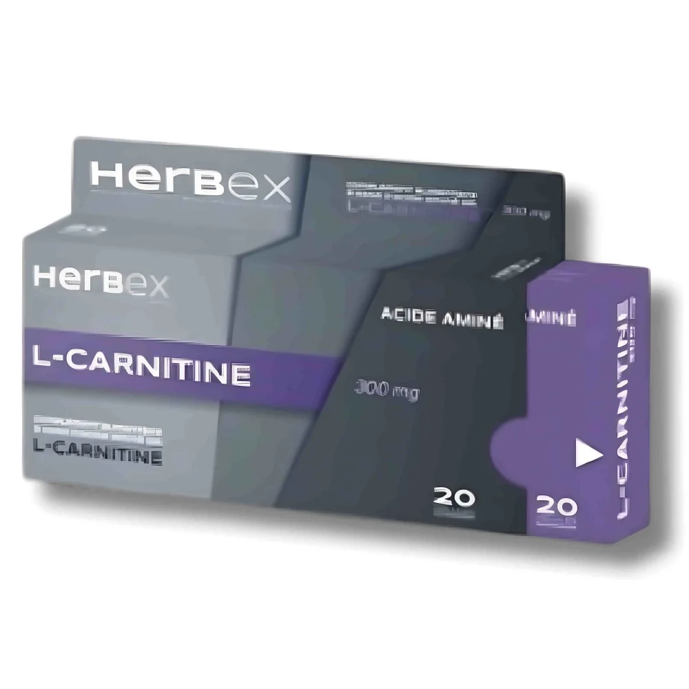 HERBEX - L-CARNITINE 300 MG 20 GELULES pour Compléments Alimentaires