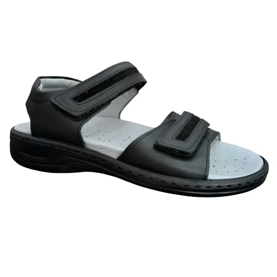 STILIGHT - SANDALES ORTHOPÉDIQUES NOIRES HOMMES pour sabots et claq...
