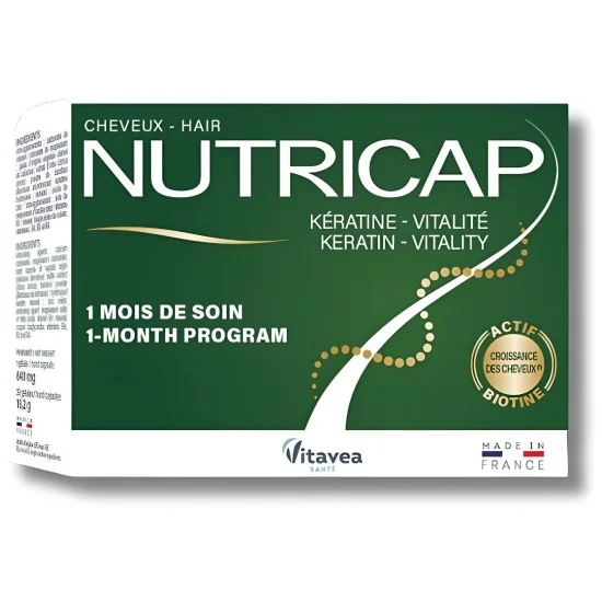 VITAVEA - NUTRICAP KERATINE VITALITE CHEVEUX 30 CAPSULES pour Compl...