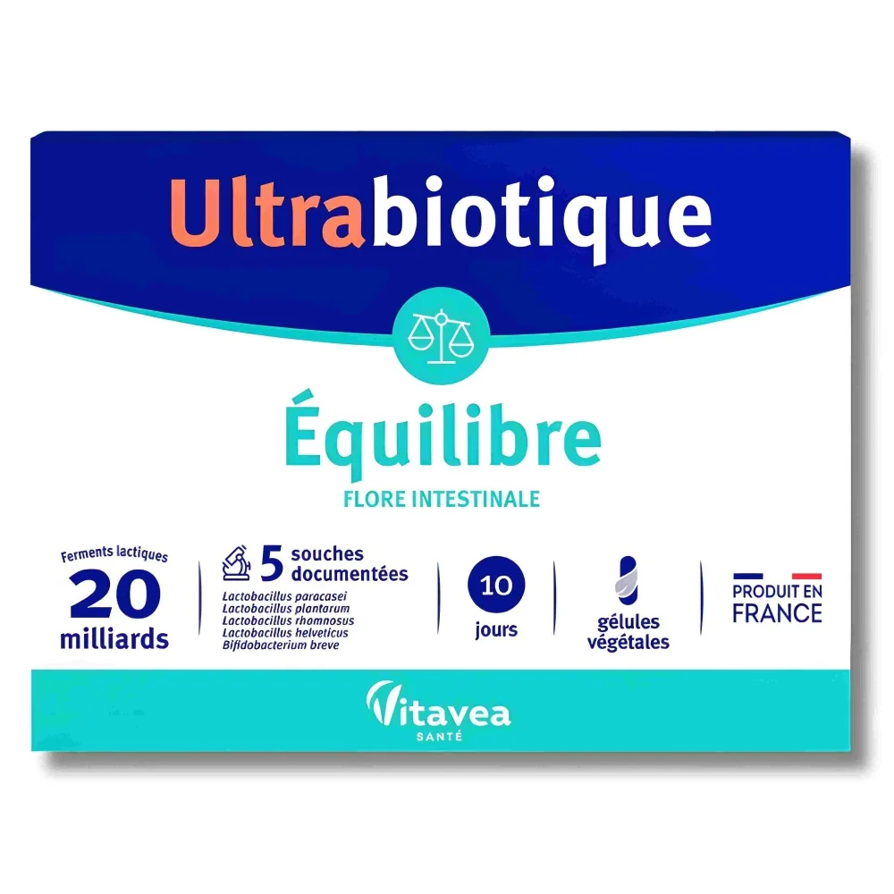 VITAVEA - ULTRABIOTIQUE EQUILIBRE BALANCE 10 GELULES pour Complémen...