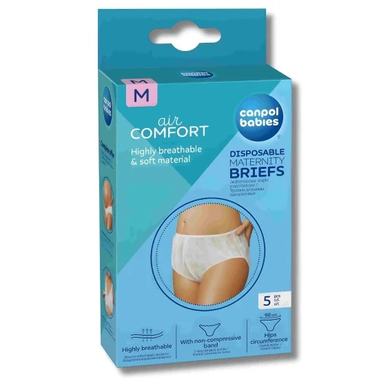 CANPOL - 5 CULOTTES MATERNITÉ JETABLES MEDIUM pour Maman et bébé