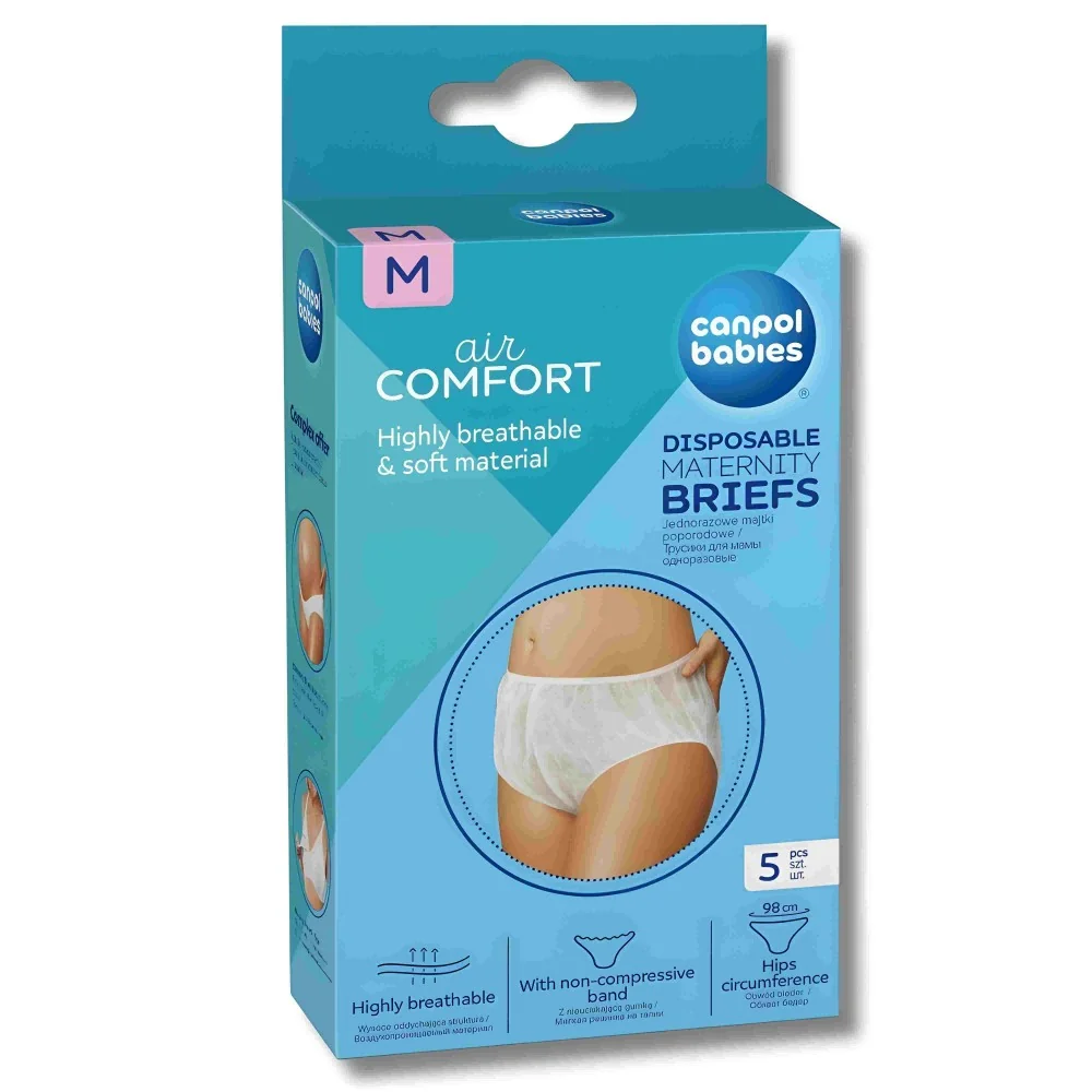 CANPOL - 5 CULOTTES MATERNITÉ JETABLES MEDIUM pour Maman et bébé