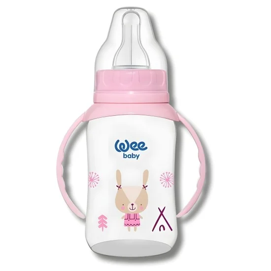 WEE BABY - BIBERON PP AVEC ANSES 6-18M 150ML 744-F pour Maman et bébé