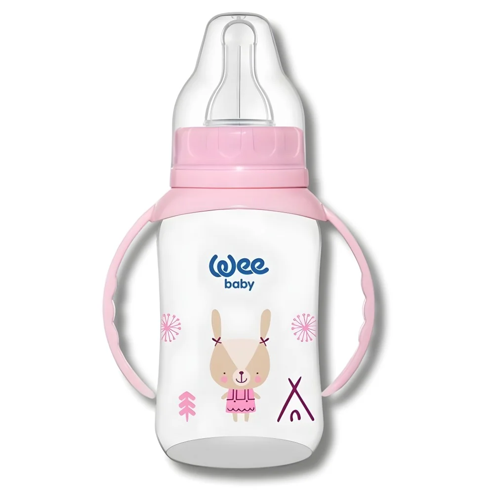 WEE BABY - BIBERON PP AVEC ANSES 6-18M 150ML 744-F pour Maman et bébé