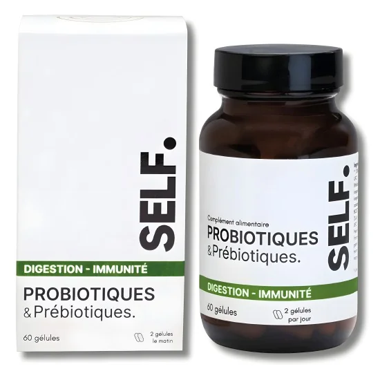 SELF - PROBIOTIQUES ET PRÉBIOTIQUES DIGESTION IMMUNITE 60 GÉLULES p...