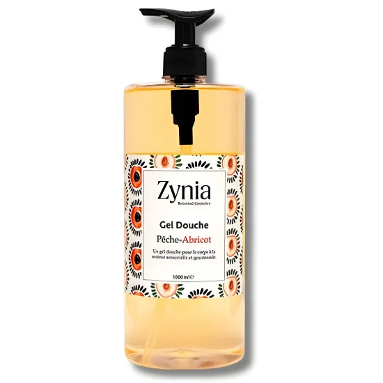 ZYNIA - GEL DOUCHE PECHE ABRICOT 1L pour Hygiène